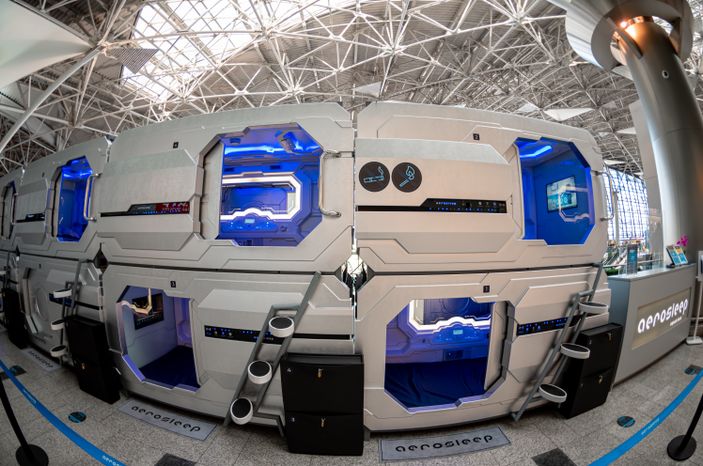 Виды Капсульного отеля Aerosleep в аэропорту Внуково