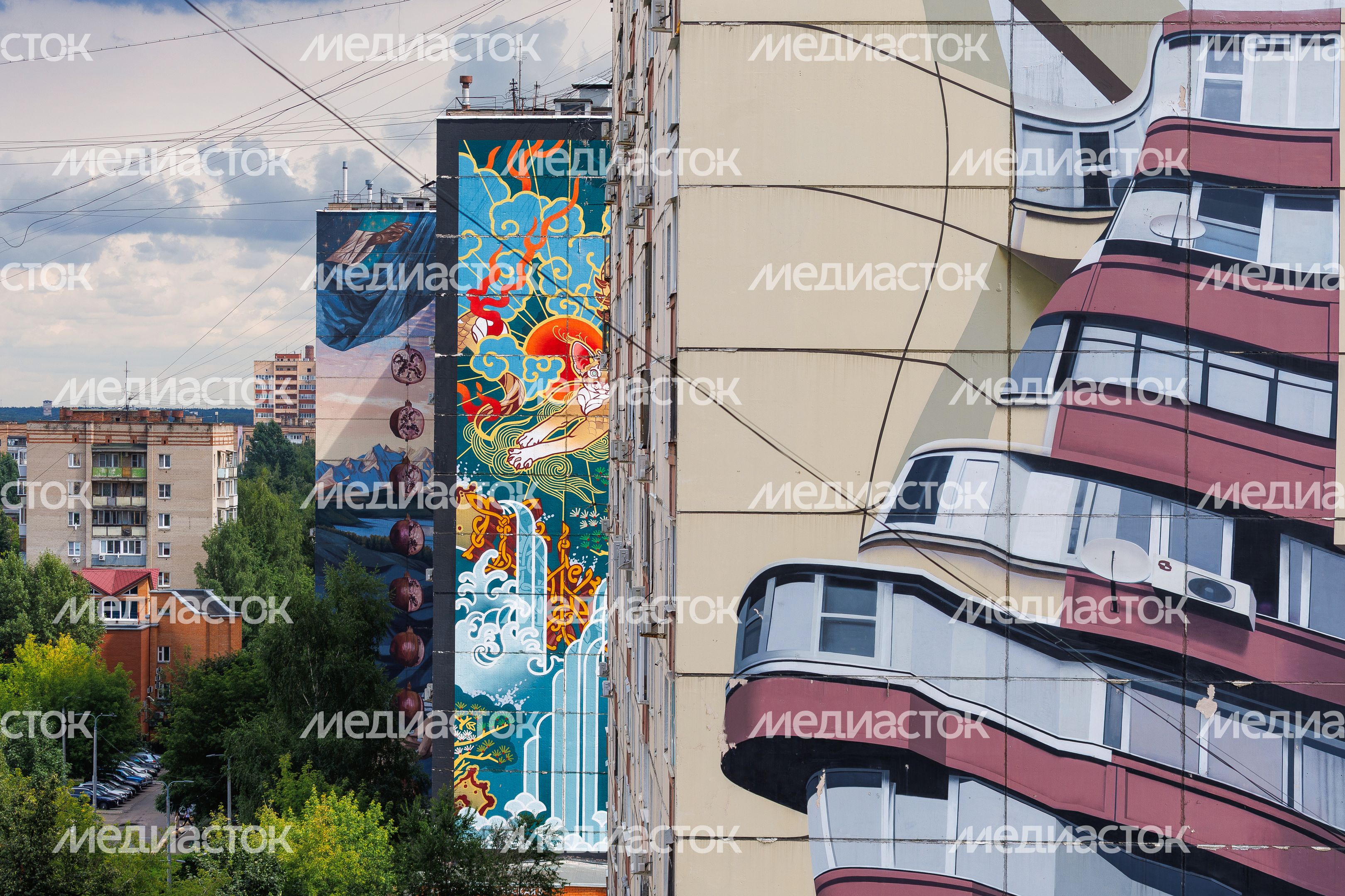 Муралы в Железнодорожном, Балашиха