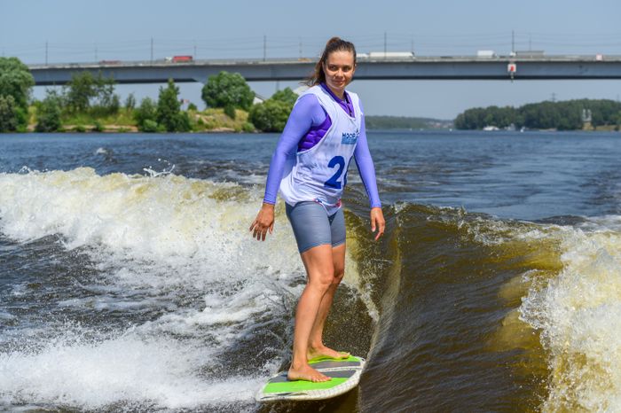 Чемпионат Московской области по серфингу на Пироговском водохранилище в Долгопрудном