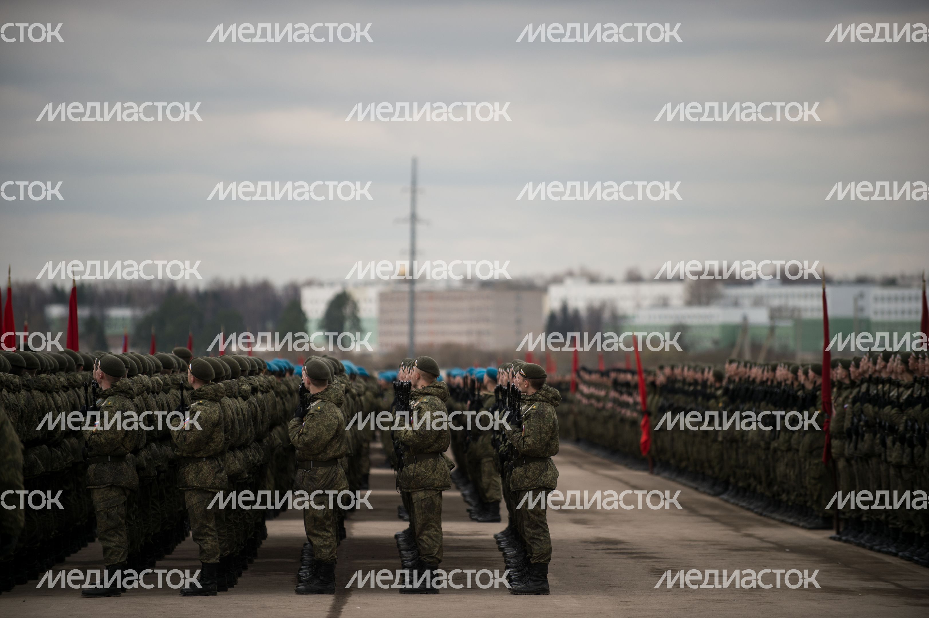 Репетиция Парада Победы в Алабино