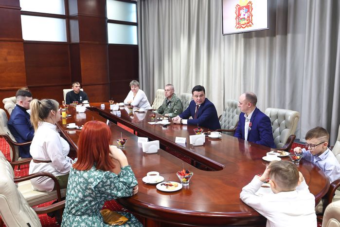 Вручение губернатором Подмосковья государственных наград участникам СВО