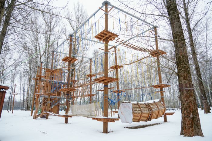 Кашира. Городской парк. Зима