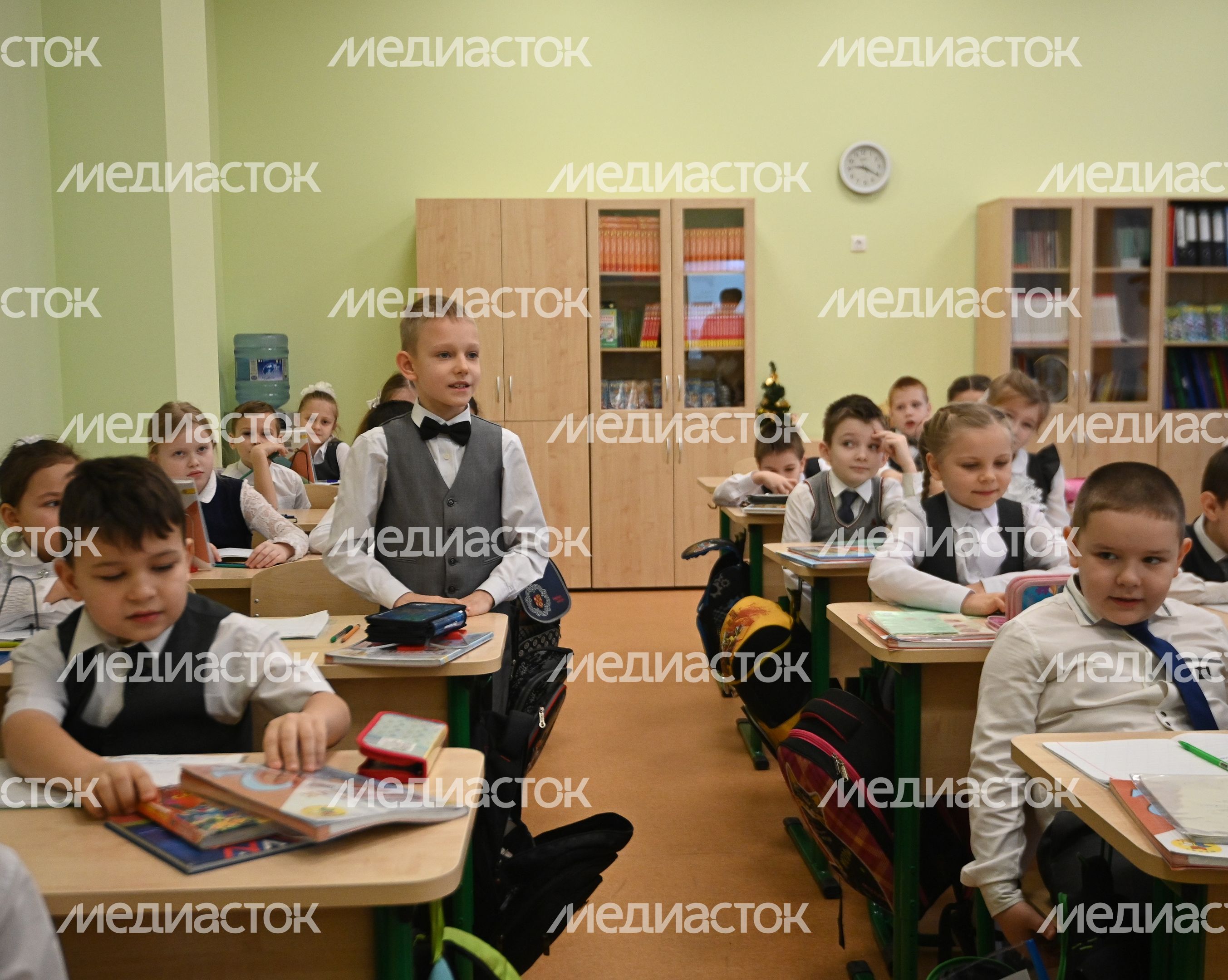 Открытие пристройки к школе №3 в городском округе Истра