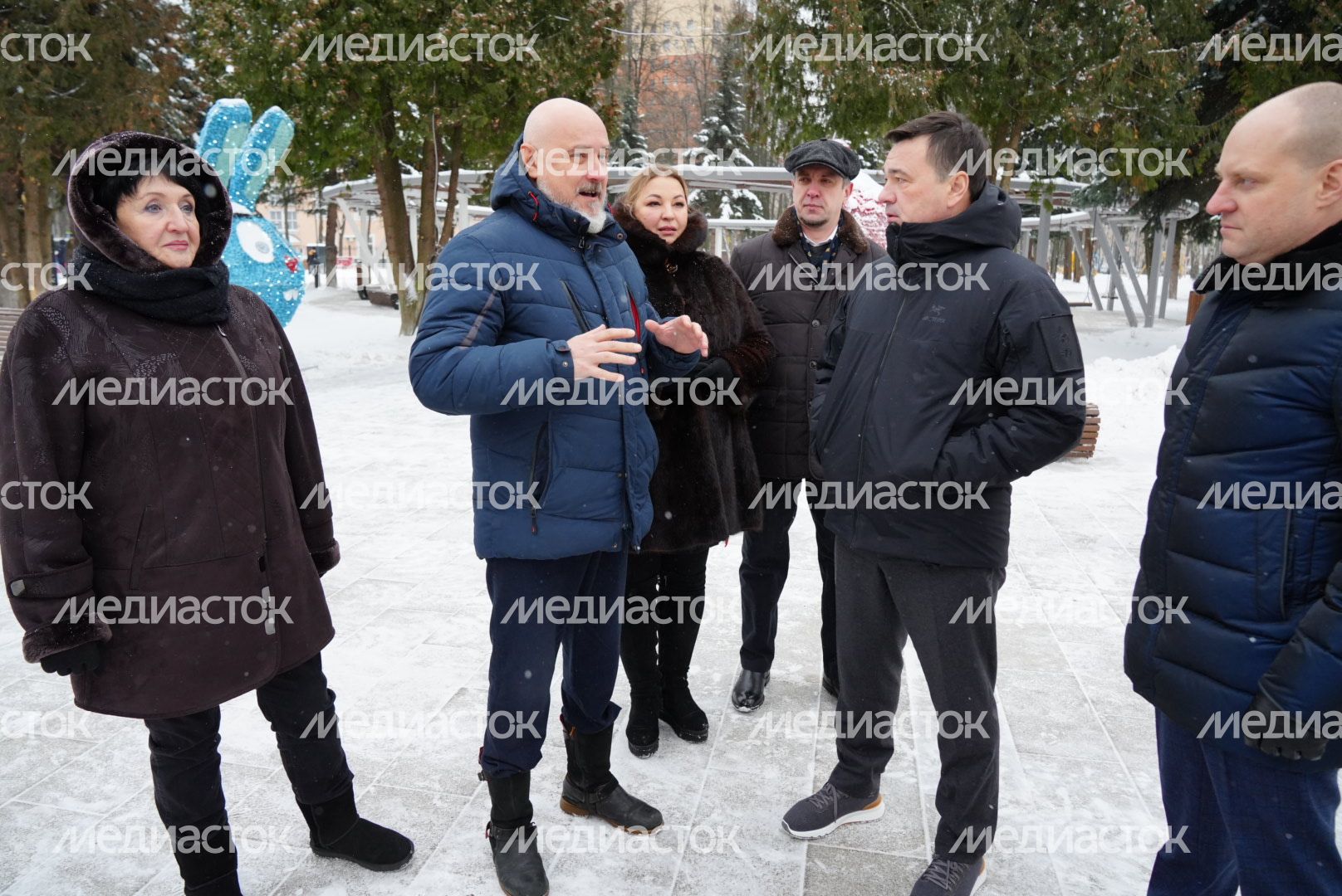 Проверка Губернатором Центрального парка культуры и отдыха в Пушкино