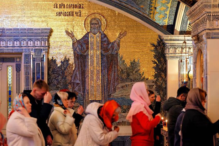 Пасха в Главном храме ВС РФ Одинцовского округа