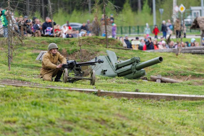 День Победы в Центральном парке «Патриот» Одинцовского округа: военно-историческая реконструкция «В логове зверя»