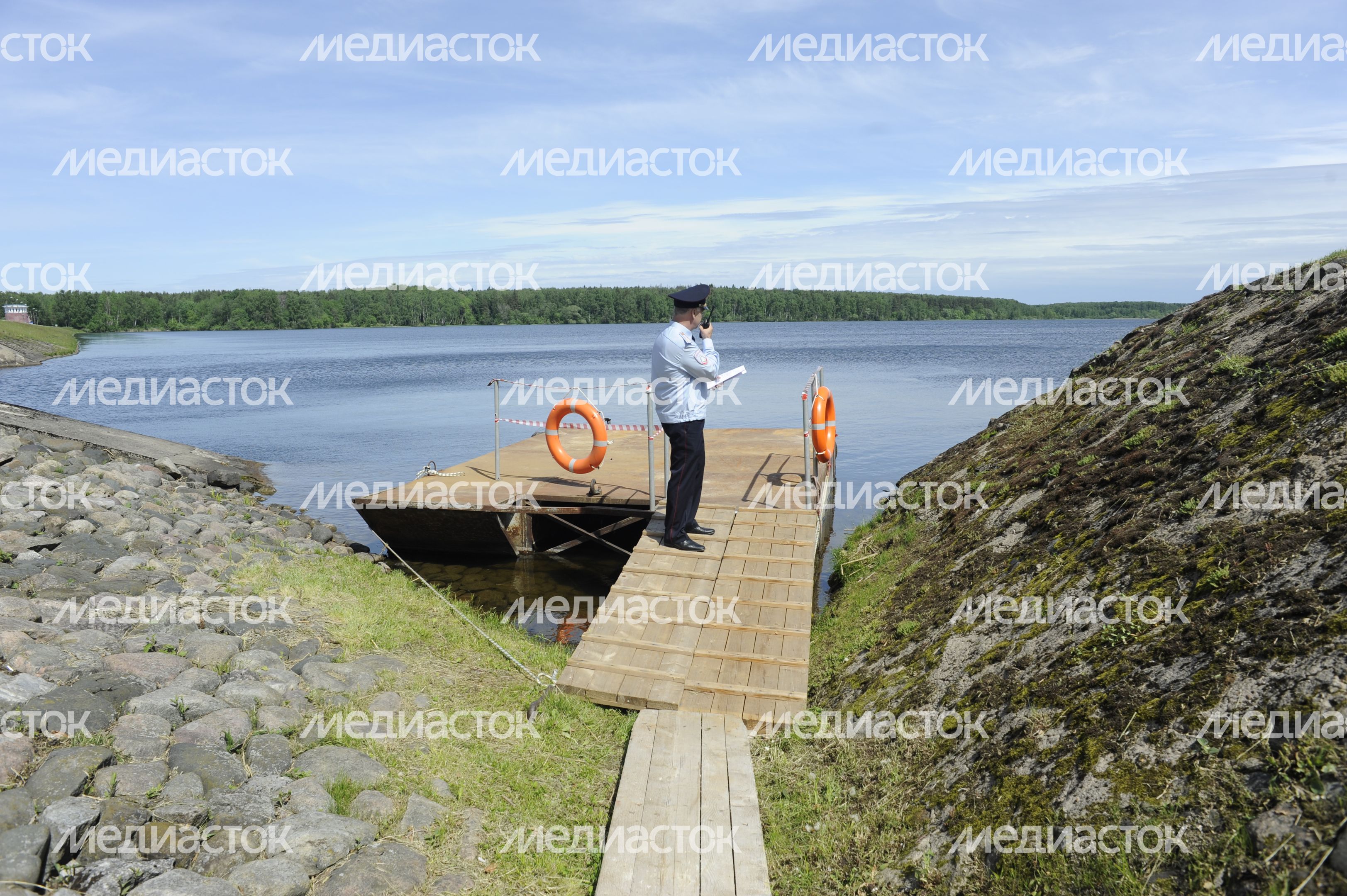 Учения вневедомственной охраны на Учинском водохранилище Учения вневедомственной охраны на Учинском водохранилище