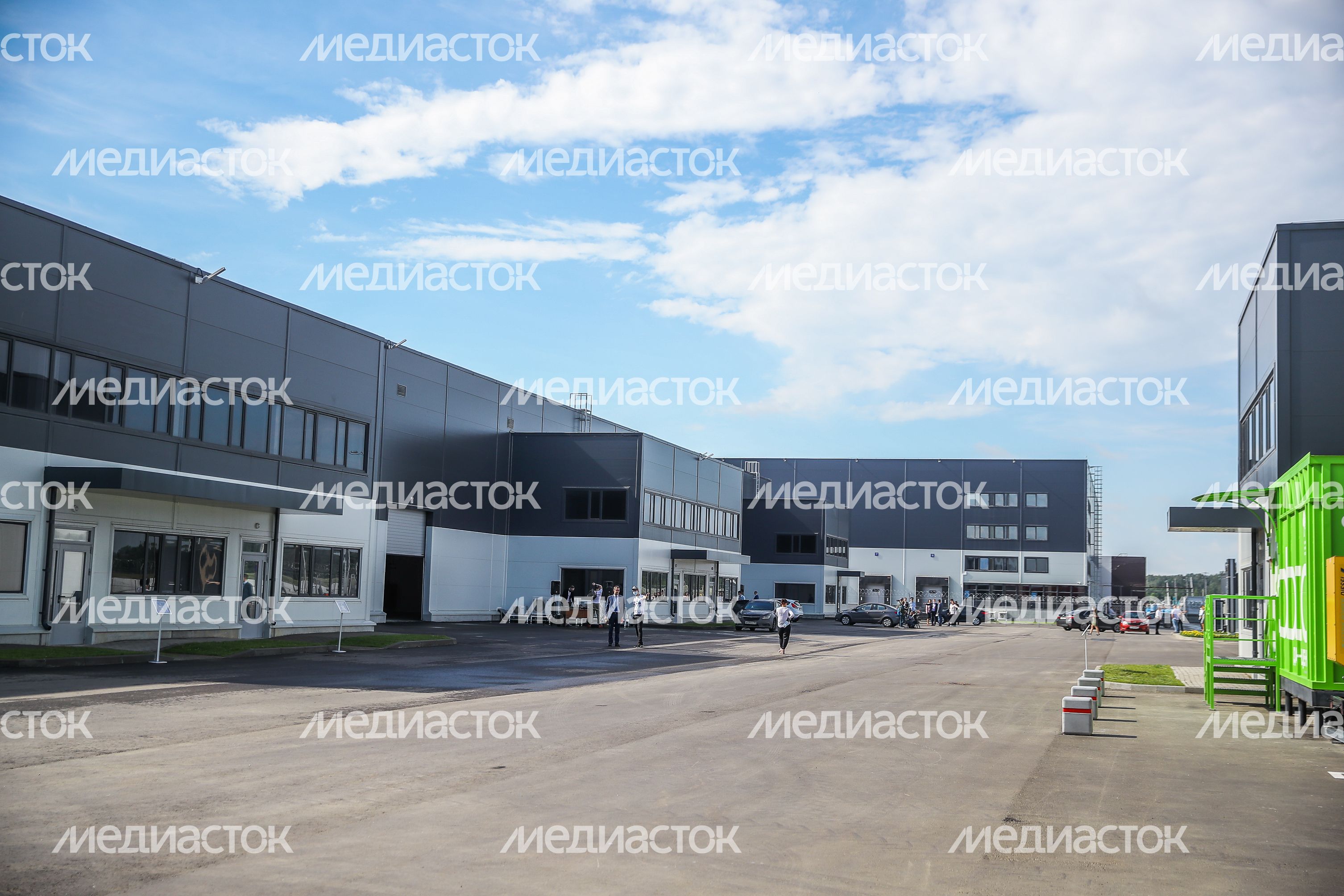 Открытие губернатором Подмосковья производственно-складского комплекса Industrial Сity в Подольске