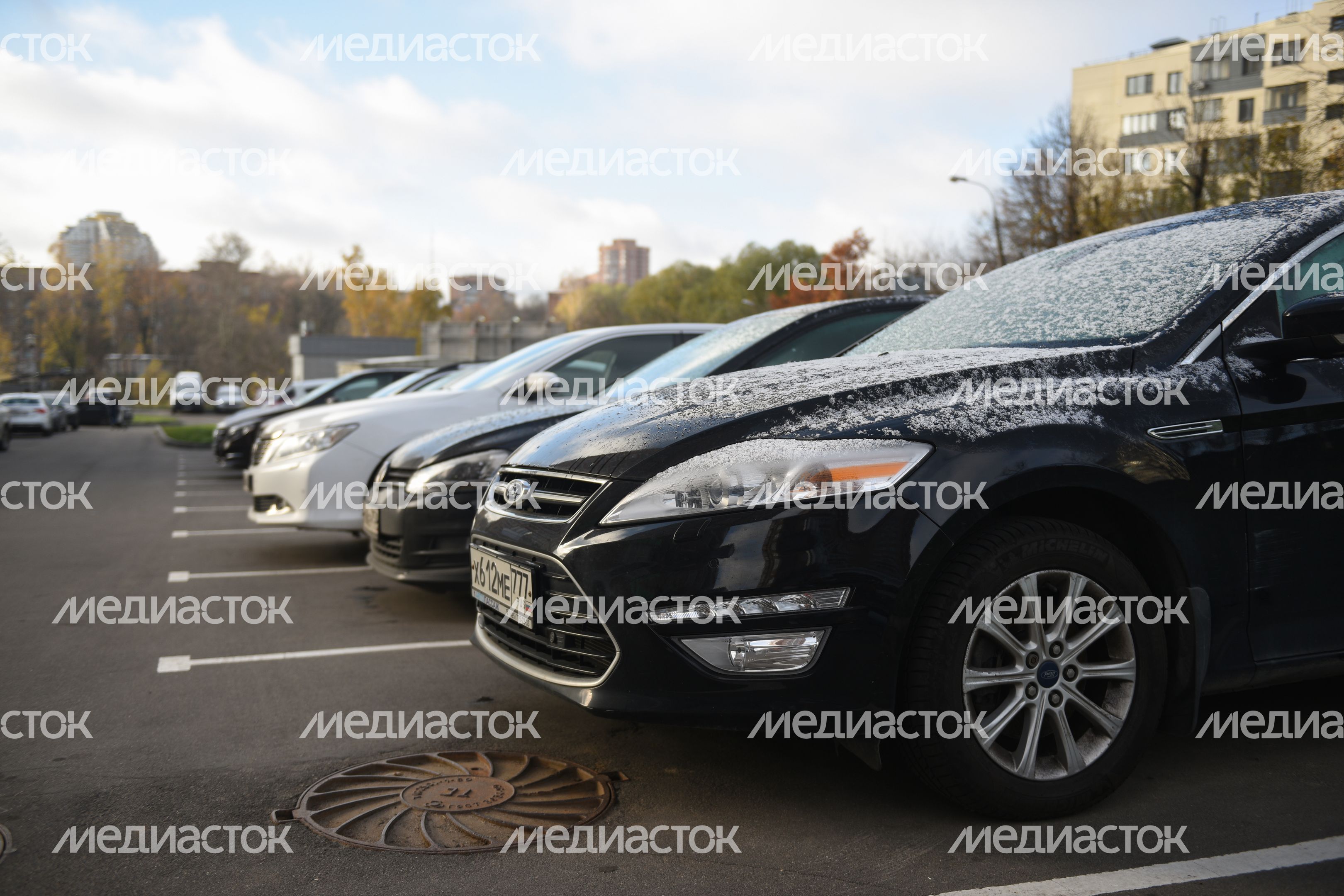 Первый снег в Москве и Подмосковье