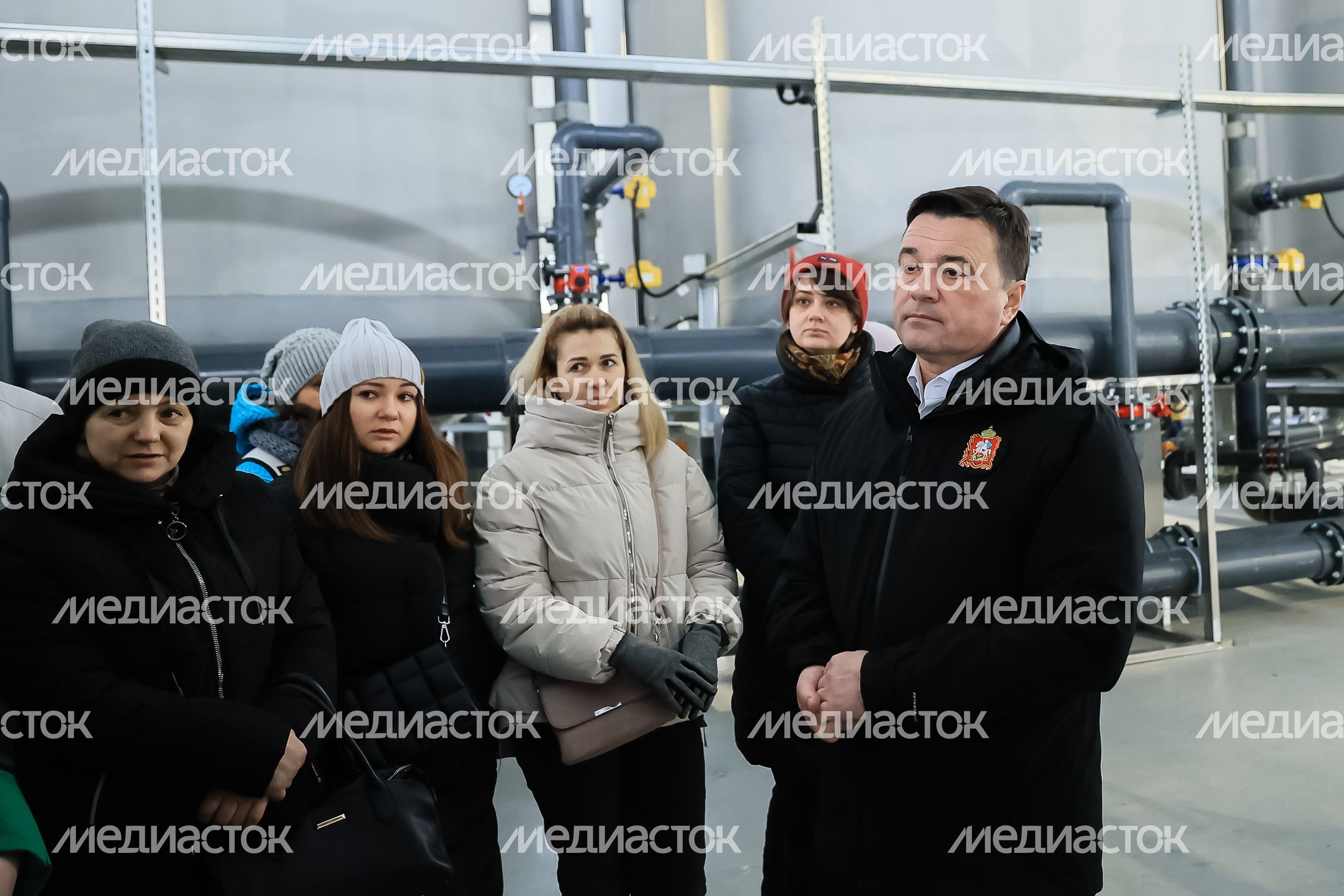 Посещение губернатором Подмосковья ВЗУ во Фрязине