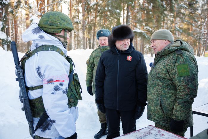 Андрей Воробьев посетил полигон в Московском высшем общевойсковом командном училище