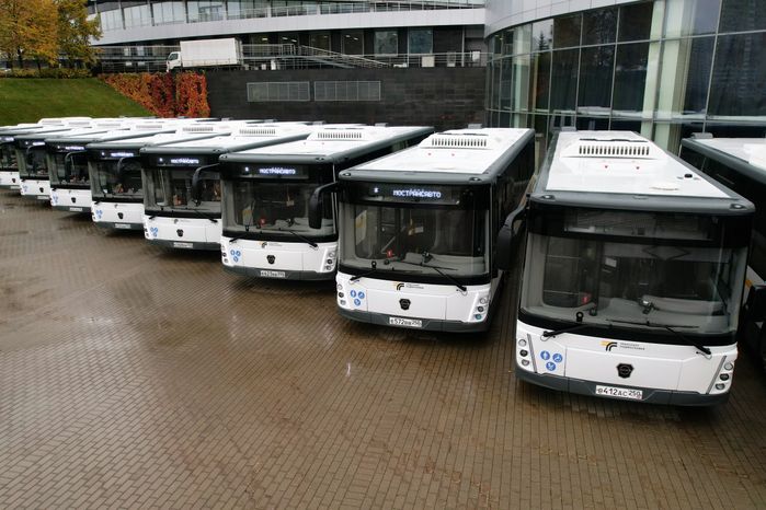 В филиалы "Мострансавто" передана очередная партия автобусов ЛиАЗ-5292