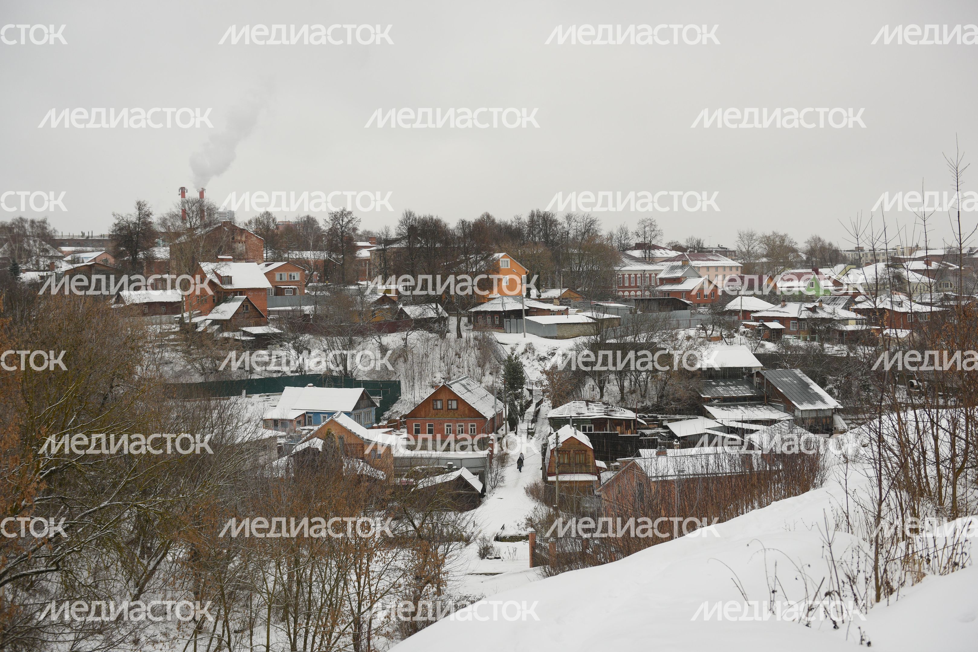 Виды города Серпухов зимой