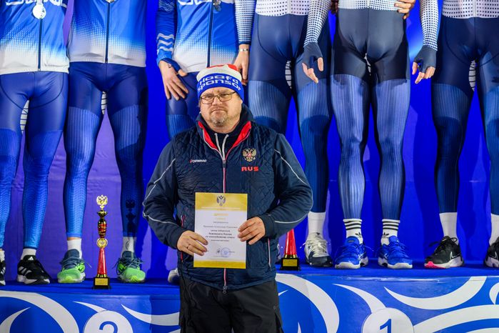 Награждение победителей Чемпионата России 2025 по конькобежному спорту в Коломне