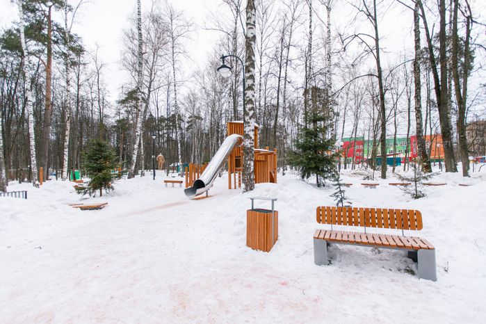 Красногорский городской парк зимой