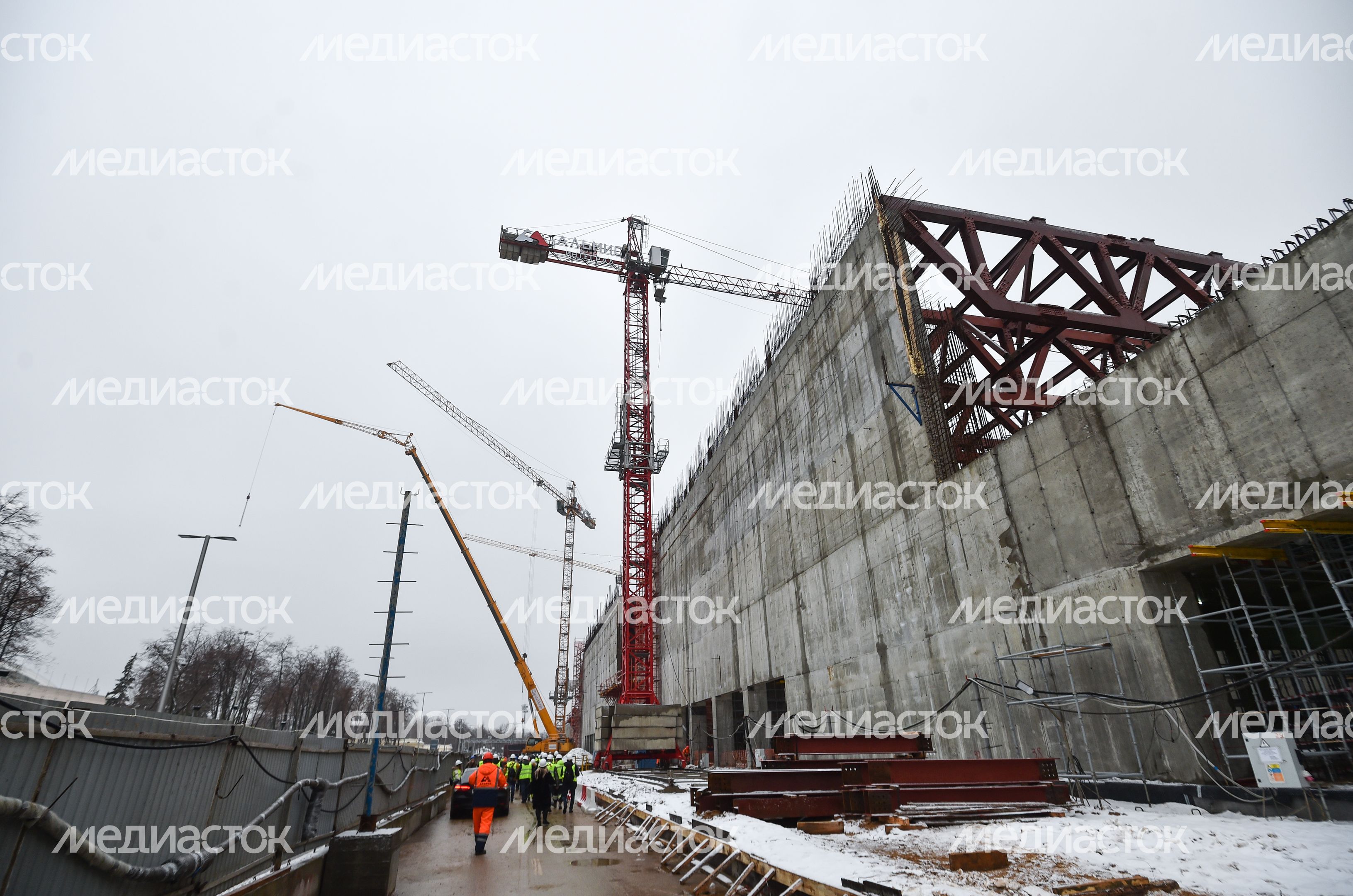 Строительные работы Центра самбо и Центра бокса в «Лужниках»