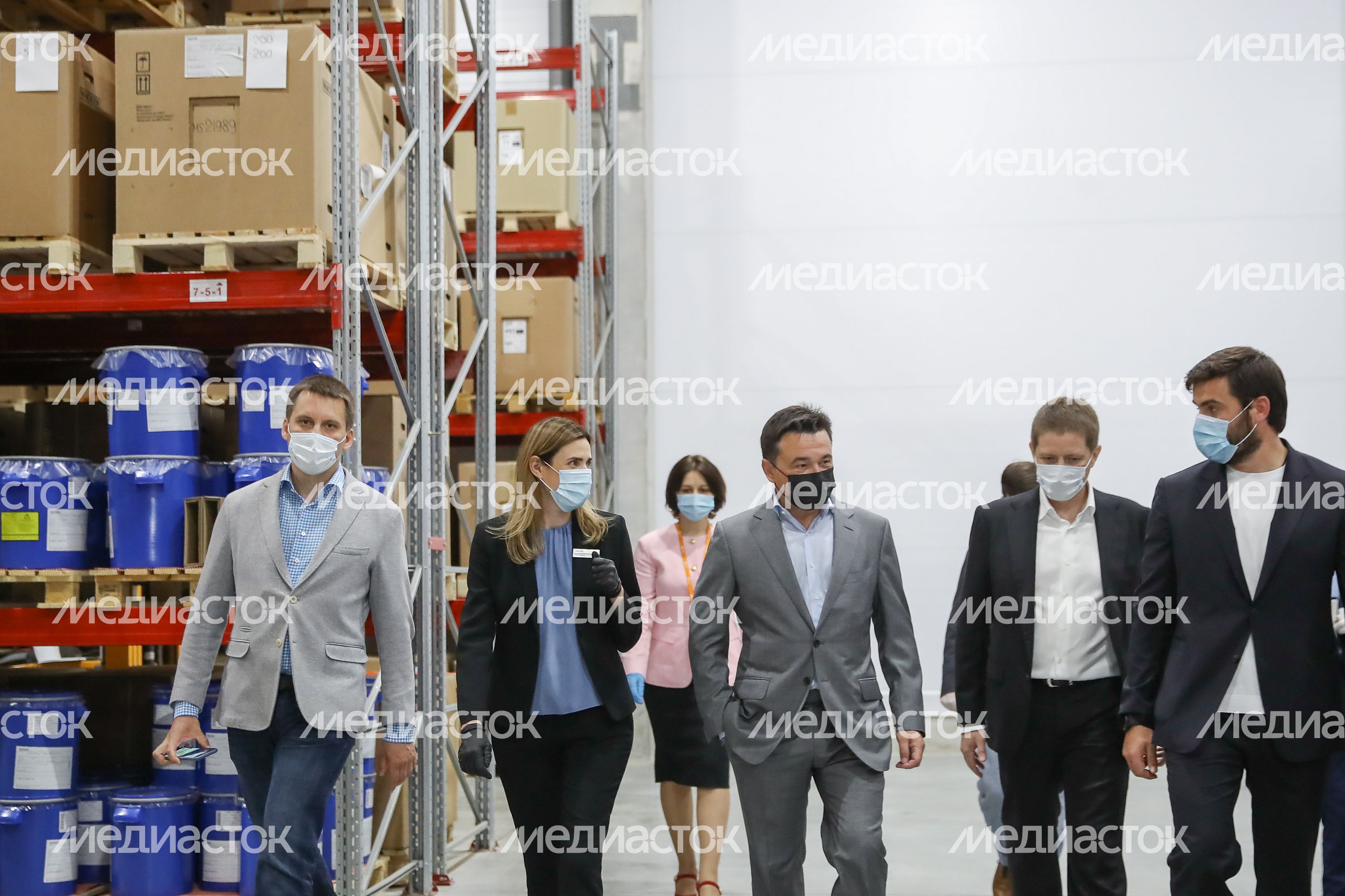 Открытие губернатором Подмосковья производственно-складского комплекса Industrial Сity в Подольске