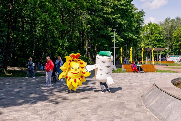 Праздник в честь Дня защиты детей в парке им. Л.Н. Толстого в Химках