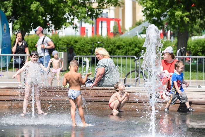 Жаркая погода в Москве
