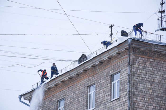 Снегопад в Московском регионе, 18.01.2018