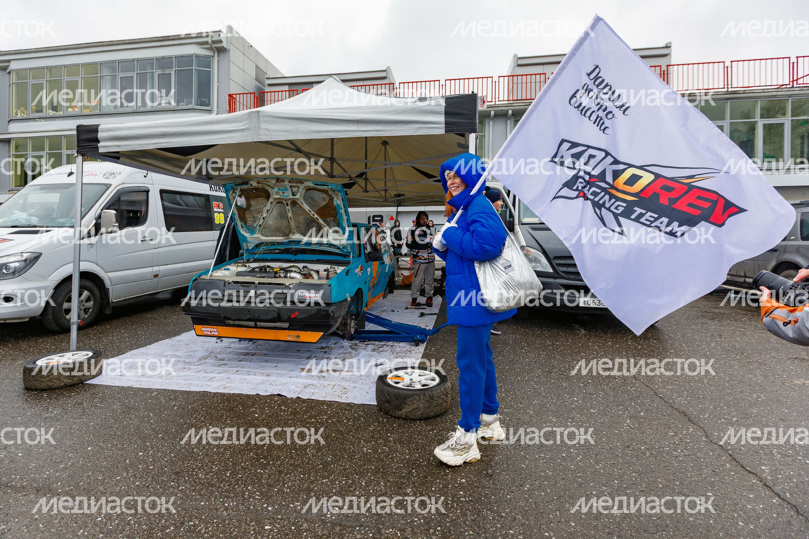 Открытие сезона ралли-кросса на гоночной трассе ADM Raceway в Мячково округа Люберцы