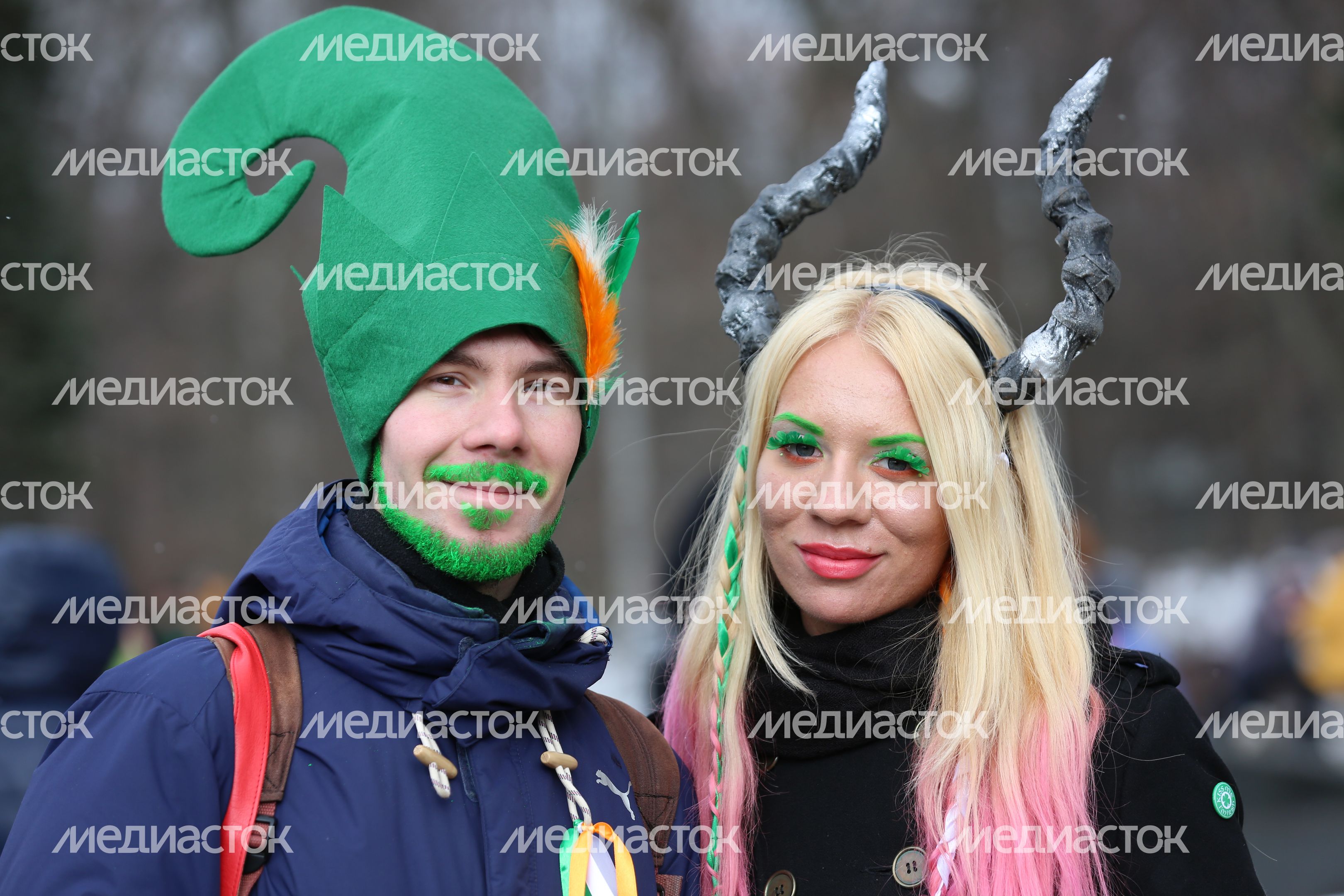 Парад в День Святого Патрика в Москве