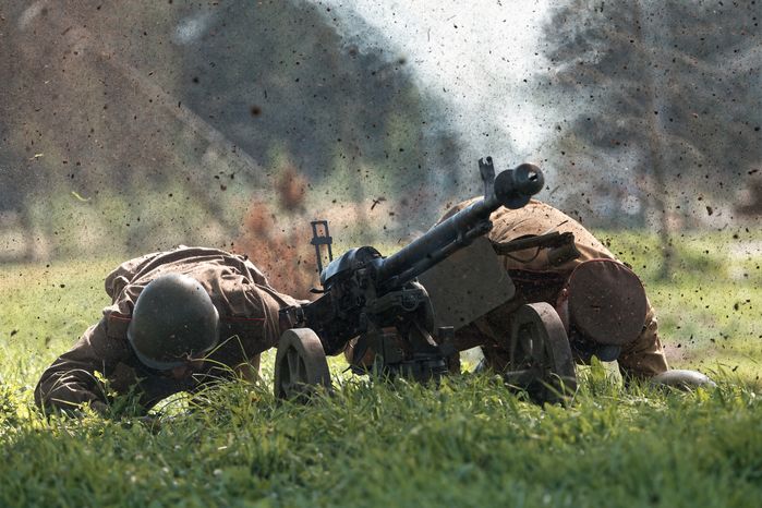 Военно-историческая реконструкция «Огненная дуга» в Одинцовском округе, посвященная Курской битве