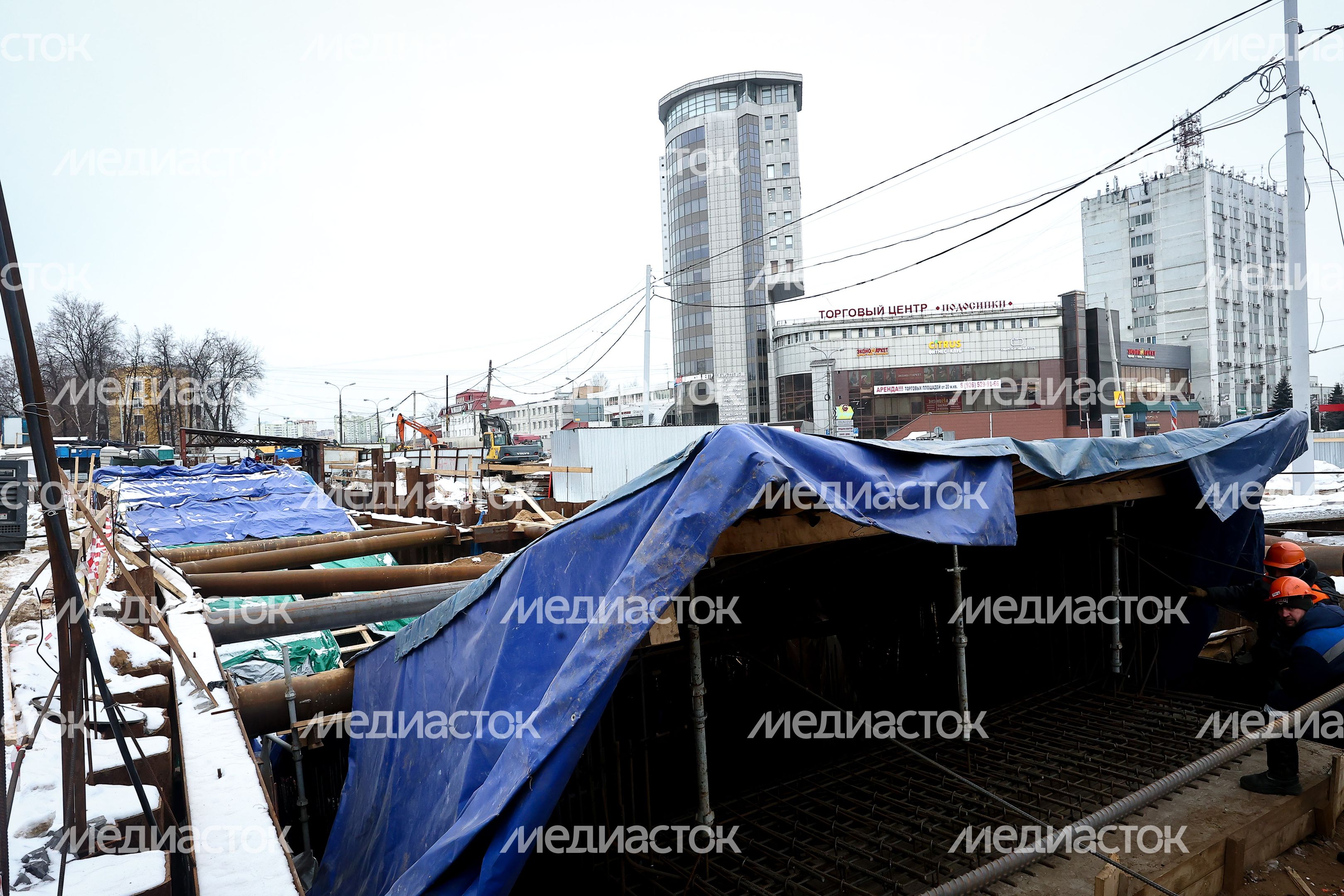 Проверка губернатором строительства эстакады в Люберцах
