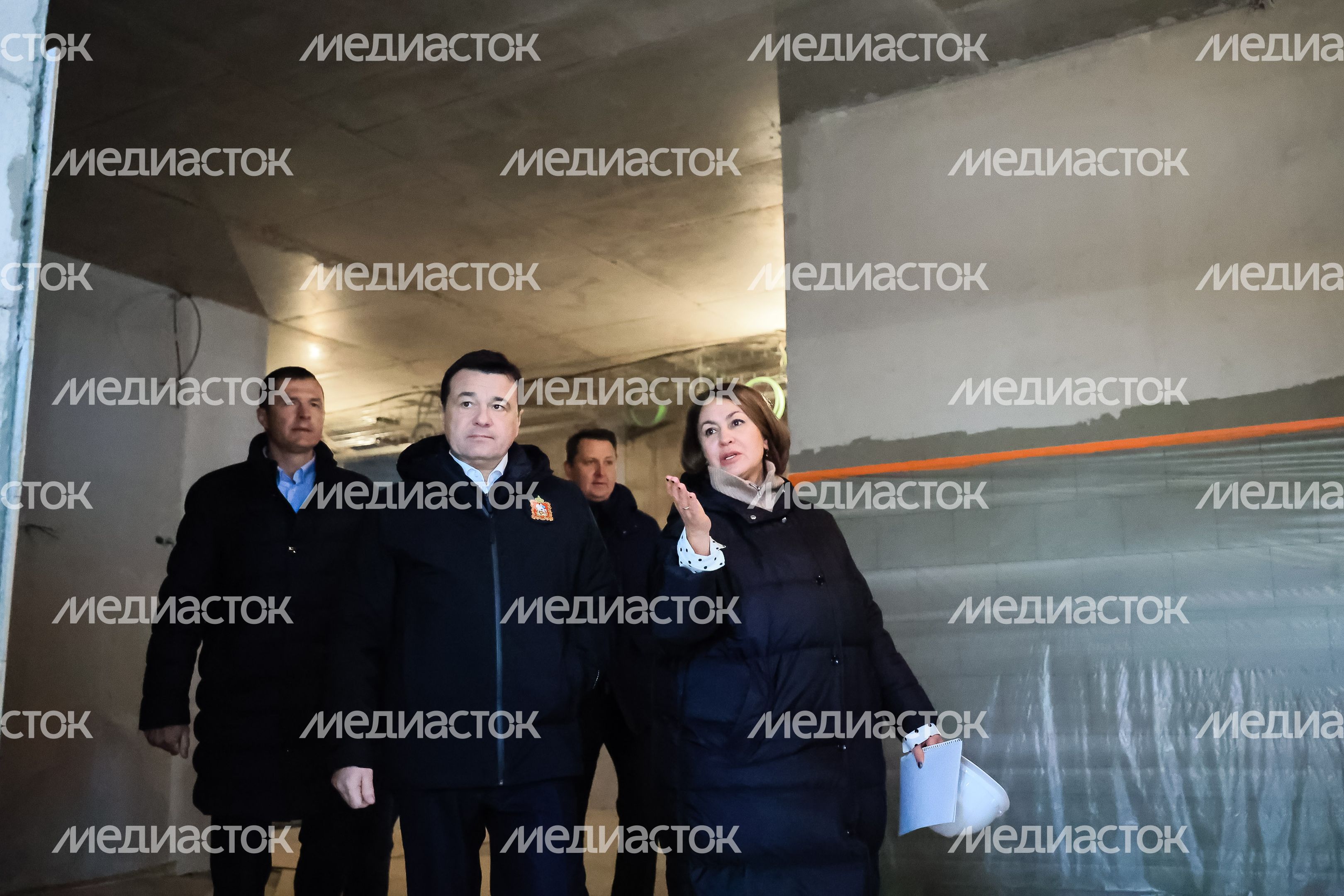 Проверка губернатором строительства школы в Люберцах