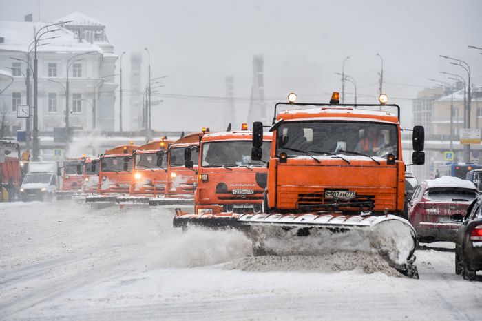 Снегопад в Москве