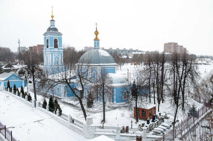 Зимние виды города Воскресенск