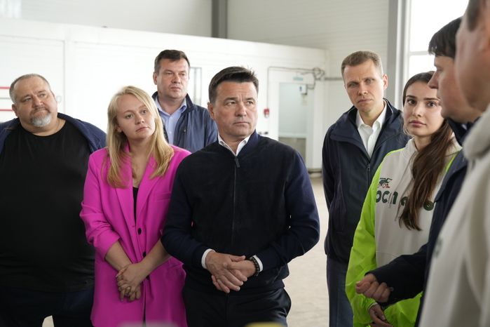 Открытие Губернатором Подмосковья  комбикормового завода в Озерах