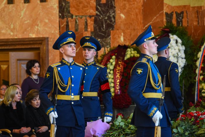 Церемония прощания с космонавтом Алексеем Леоновым в Подмосковье