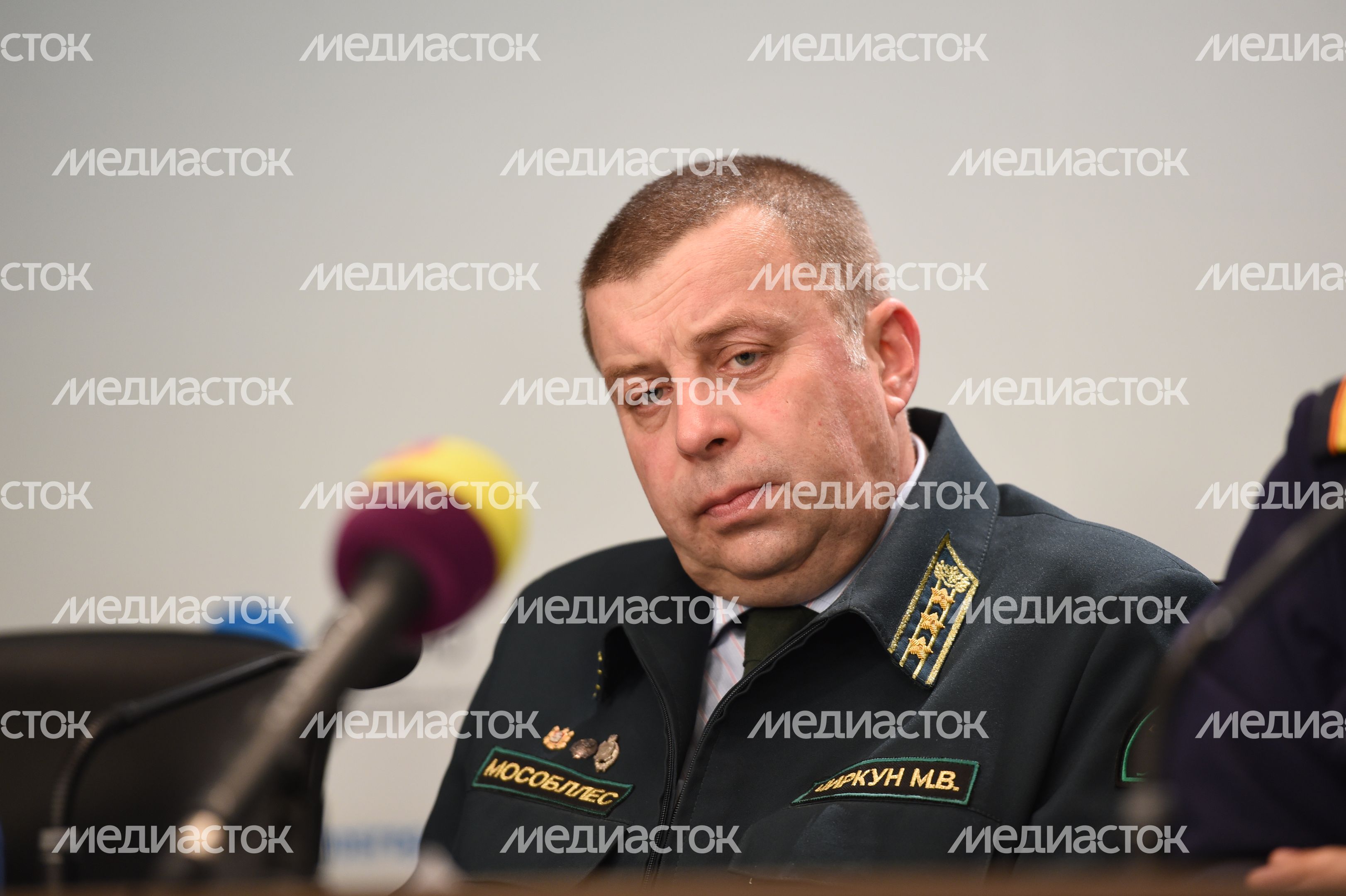 Пресс-конференция замначальника ГКУ МО «Мособлпожспас» Сергея Гедина