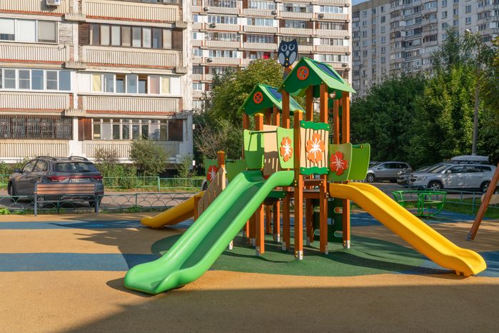 Детская площадка в Одинцово на Можайском шоссе, 153 после благоустройства