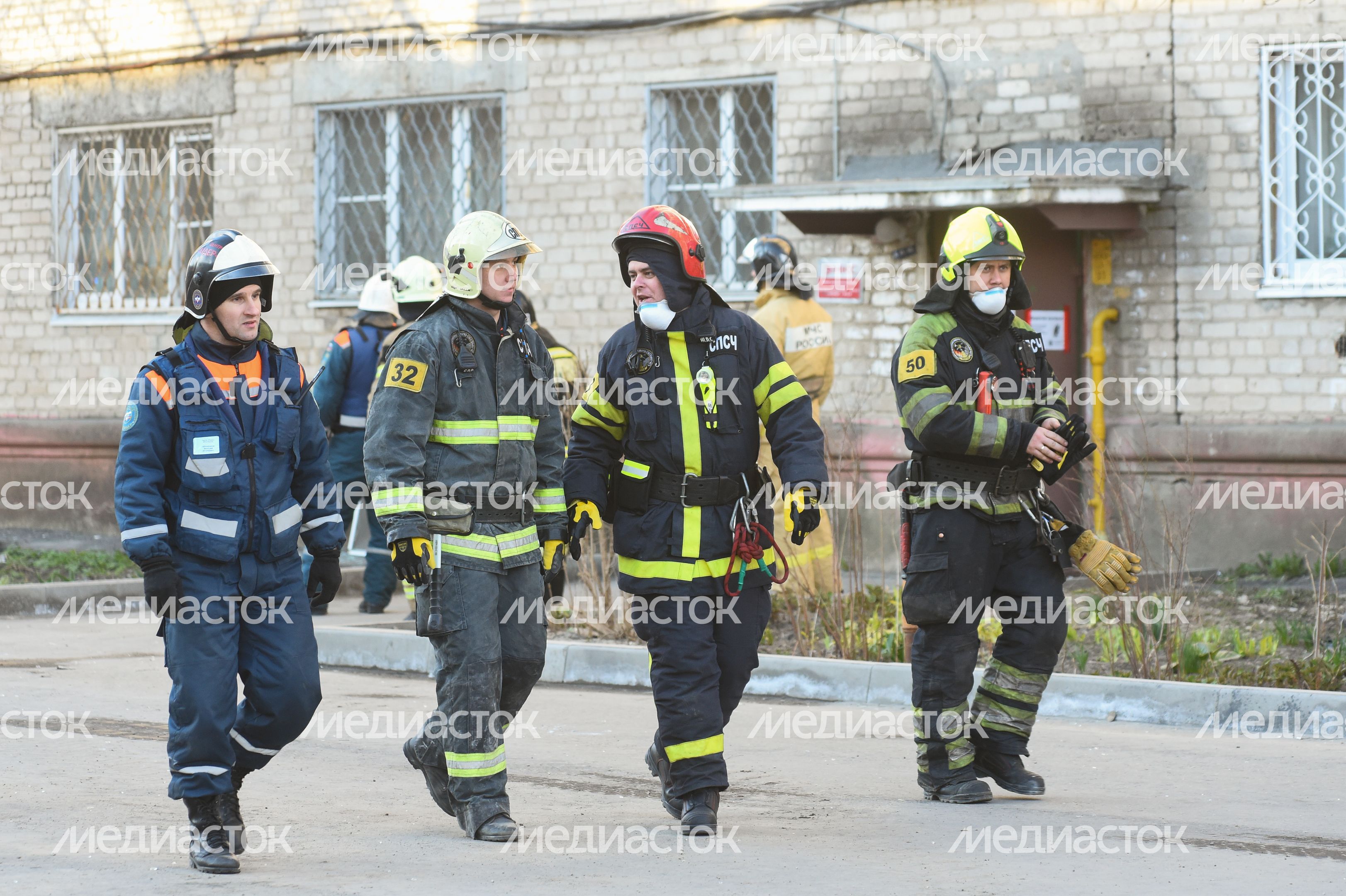 Кадры с места взрыва газа в многоквартирном доме в Орехово-Зуеве