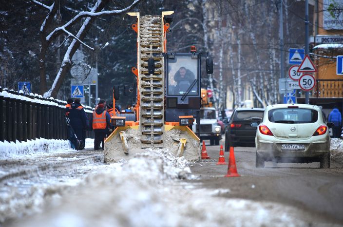 Снегопад в Воскресенске