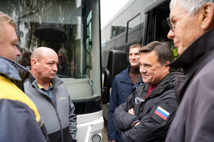 Андрей Воробьев передал партию новых автобусов округам Подмосковья