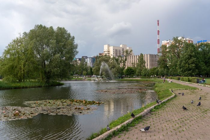 Пруд Баранка на Центральной площади Одинцово