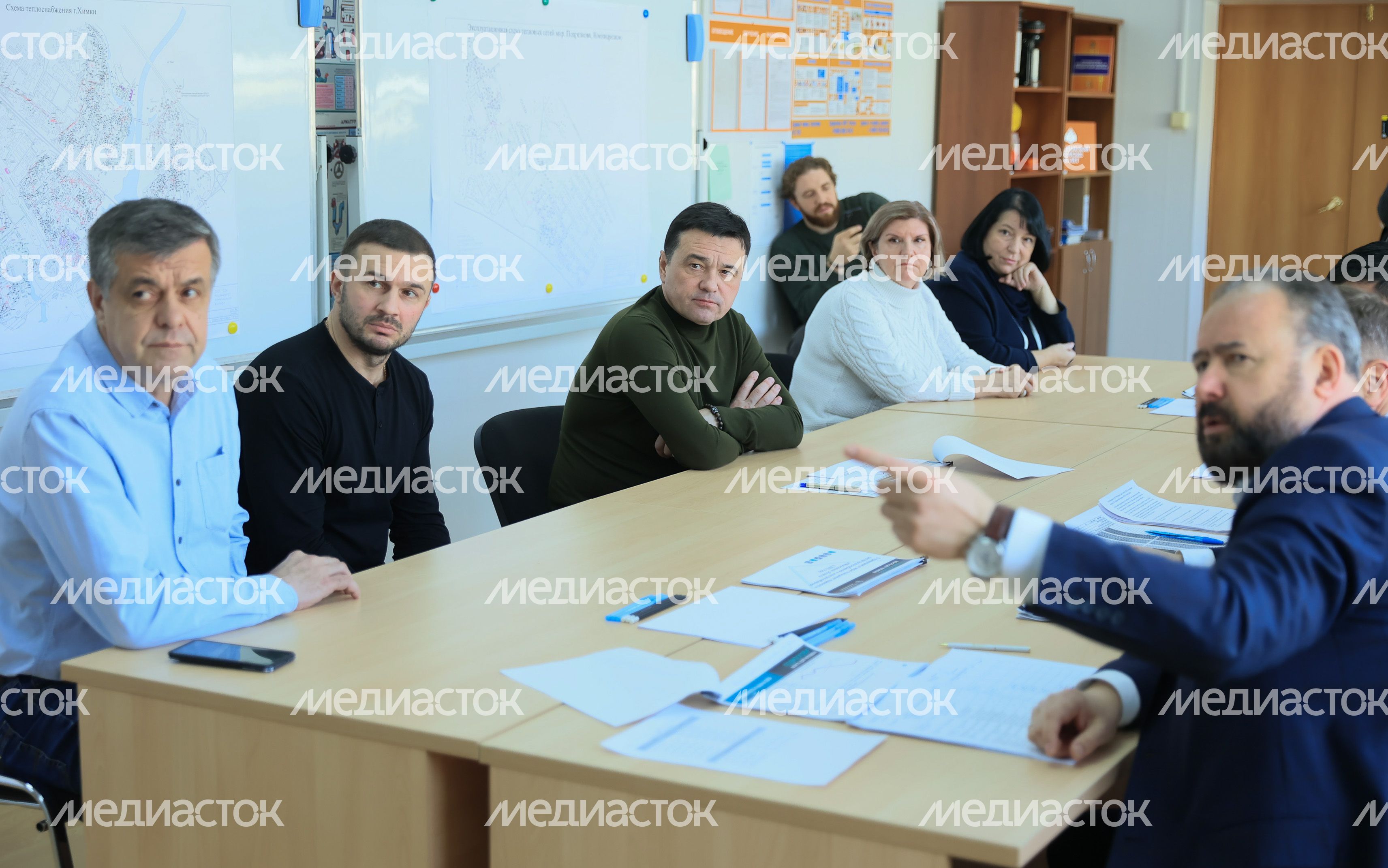 Посещение губернатором Подмосковья мкр. Новые Химки