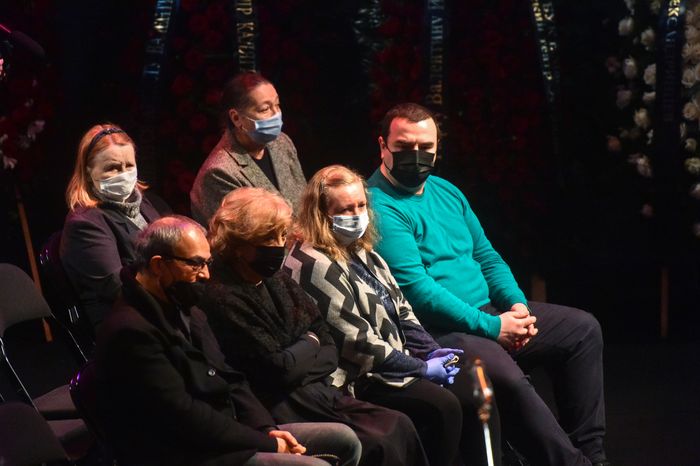 Церемония прощания с актером Валентином Гафтом в театре «Современник» в Москве