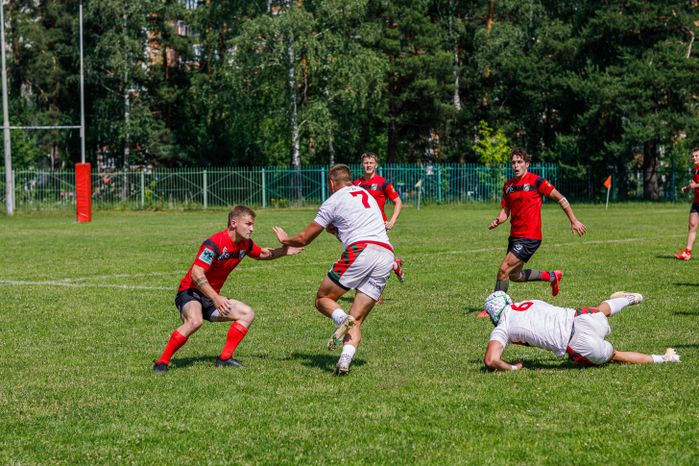 Победа "ВВА-Подмосковье-м" в чемпионате молодежных команд по регби в Монино