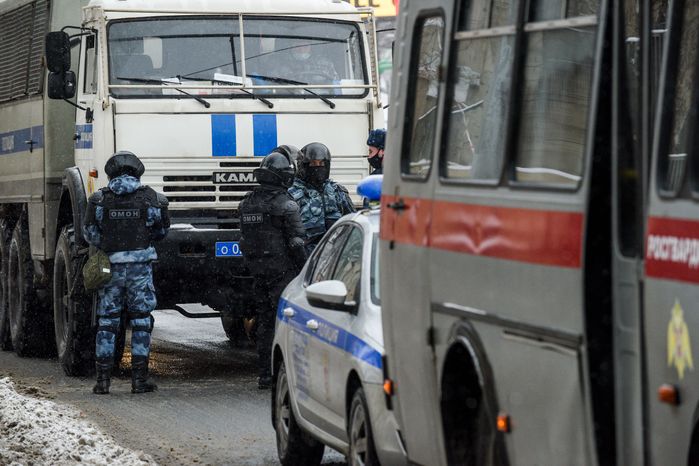 Охрана общественного порядка сотрудниками полиции в Москве