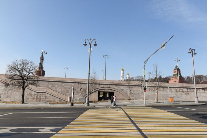Москва во время режима повышенной готовности из-за угрозы распространения коронавируса