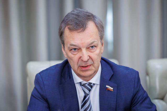 Андрей Яцкин принял участие в работе комиссии по сотрудничеству между Совфедом и Сенатом Парламента Казахстана