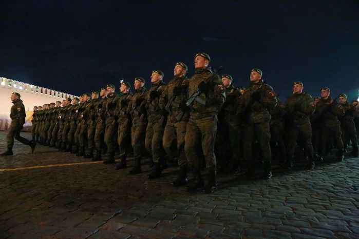 Репетиция парада Победы на Красной площади в Москве