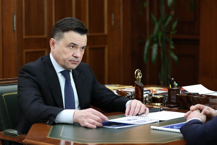 Андрей Воробьев обсудил развитие Орехово-Зуевского округа с его главой Русланом Заголовацким