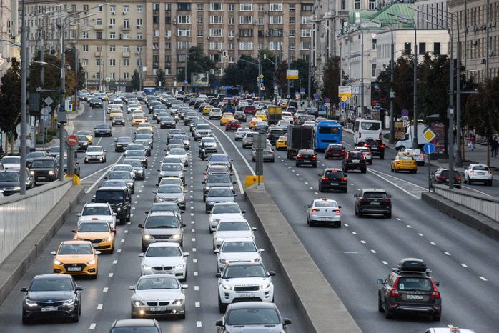 Автомобильное движение в Москве