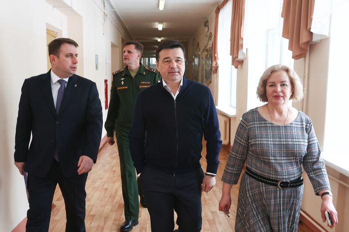 «Урок мужества» с участием Губернатора Подмосковья в Климовске
