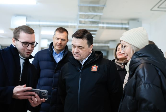 Проверка губернатором строительства школы в Люберцах